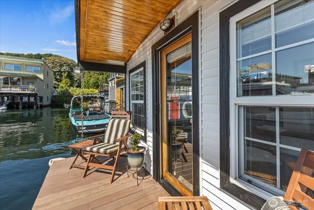 a view of outdoor space with seating area
