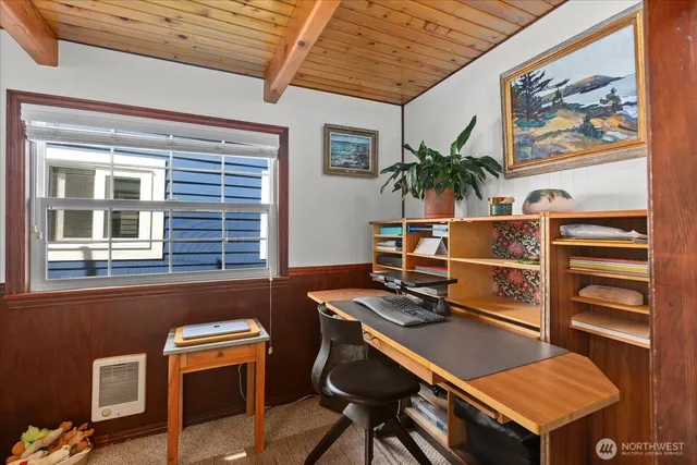 a room with furniture and window