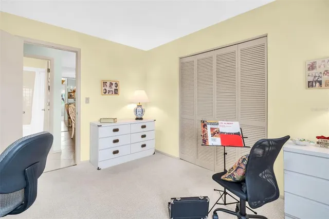 a room with furniture and a window