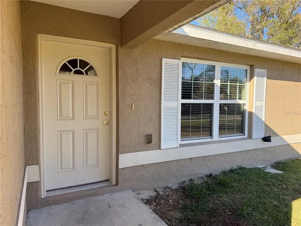 a view of front door of a house