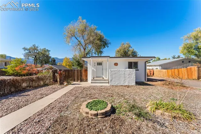 a backyard of a house
