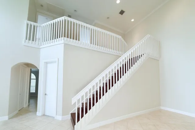a view of entryway with staircase