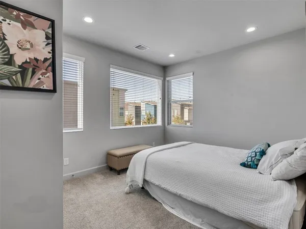 a view of workspace with a couch