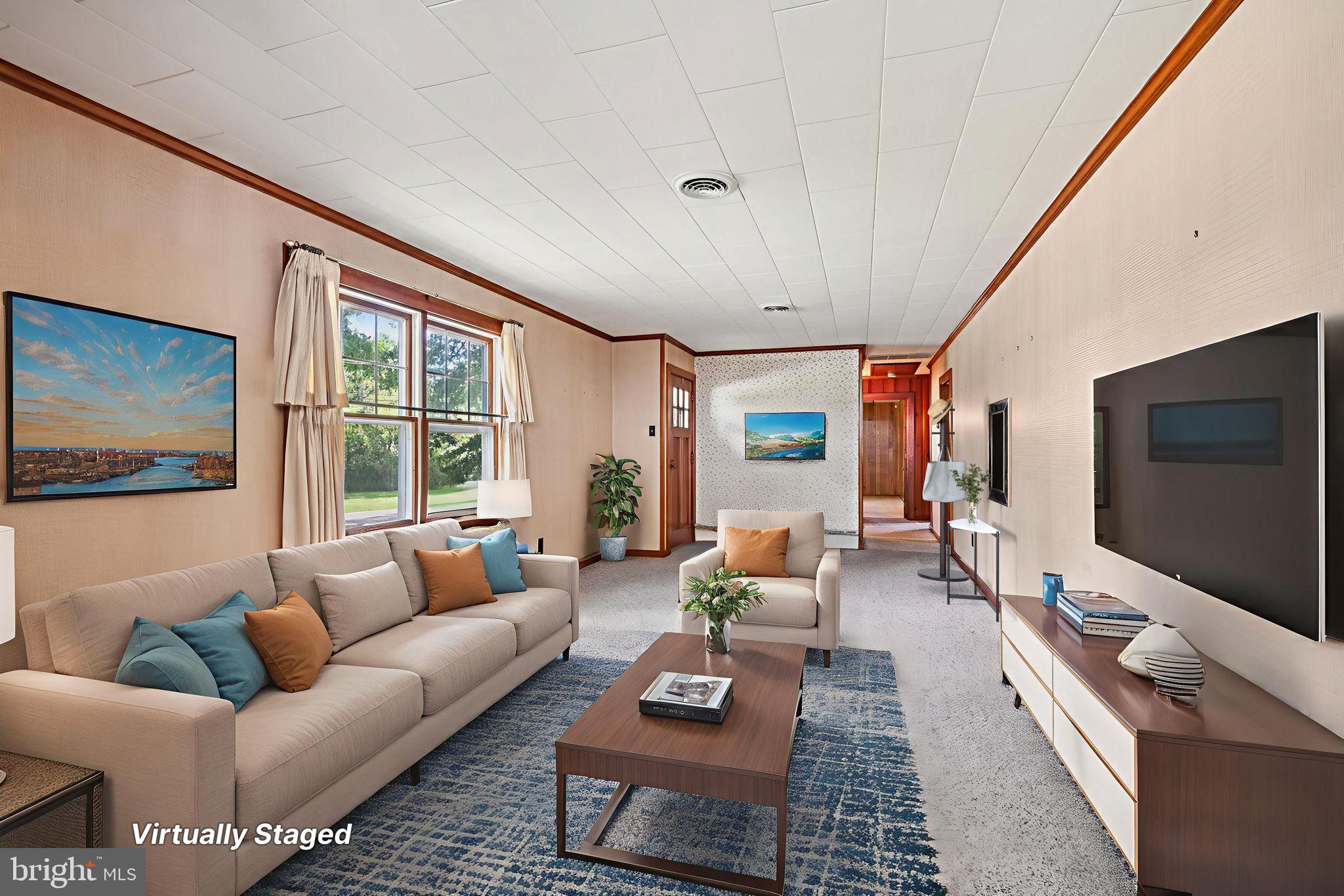 60 Brownback Road Royersford, PA 19468 - Photo 13 of 50 a living room with furniture and a flat screen tv