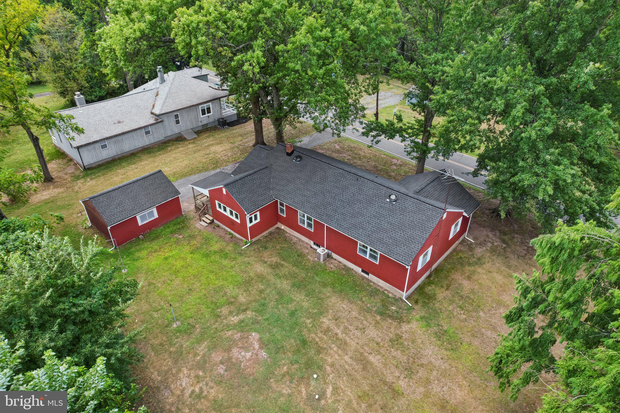 60 Brownback Road Royersford, PA 19468 - Photo 44 of 50 an aerial view of a house with swimming pool and a yard