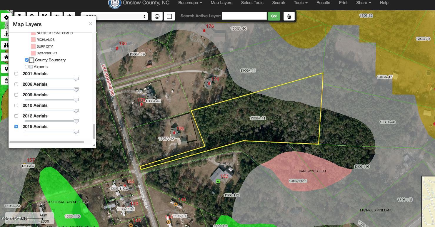 158 Lee Rogers Road Hubert, NC 28539 - Photo 4 of 19 2016 GIS Mapping after Hurricane Mapping.