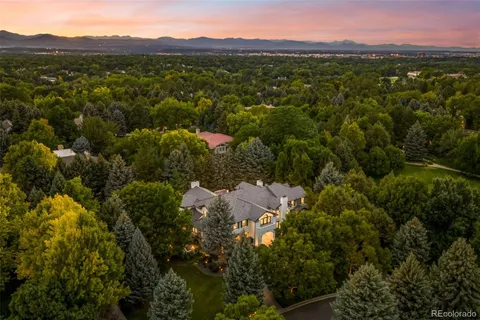 a view of a city with mountain