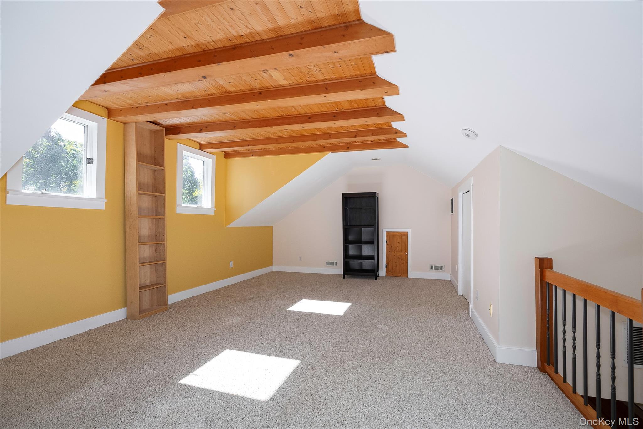 2 Haggerty Hill Road Rhinebeck, NY 12572 - Photo 23 of 47 Additional living space featuring light carpet and wood ceiling