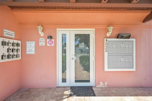 a view of front door