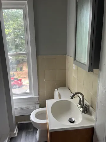 a bathroom with a sink and a toilet