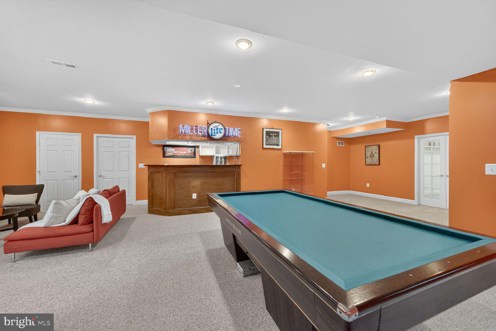 3607 Ox Ridge Court Fairfax, VA 22033 - Photo 15 of 19 Vibrant game room with bar appeal.