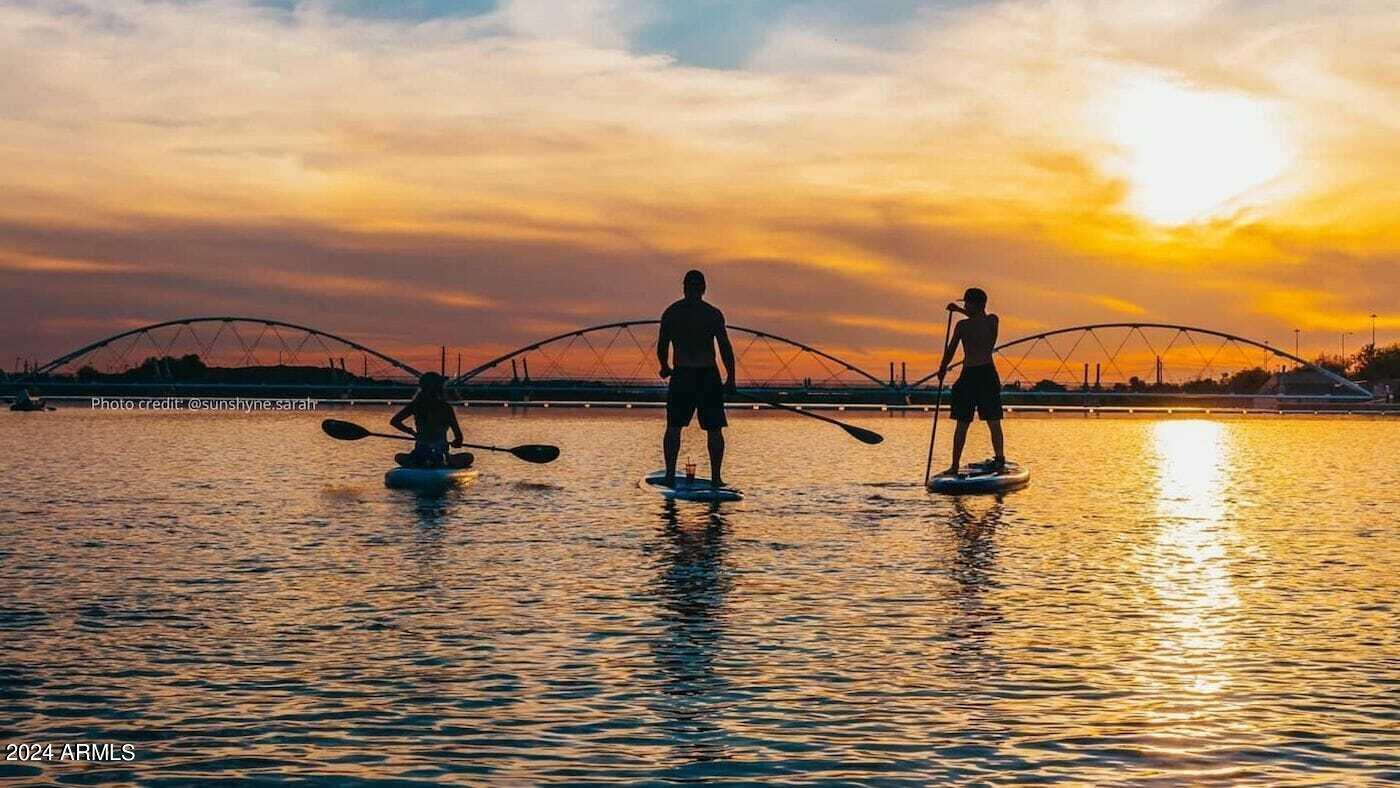 435 West Rio Salado Parkway, Unit 227 Tempe, AZ 85281 - Photo 25 of 28 Tempe-Town-Lake-sunset-paddleboards