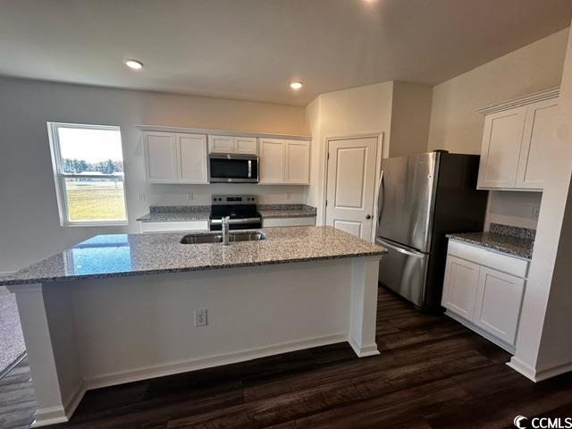 147 Linares Street Loris, SC 29569 - Photo 8 of 17 Kitchen featuring dark hardwood / wood-style floor