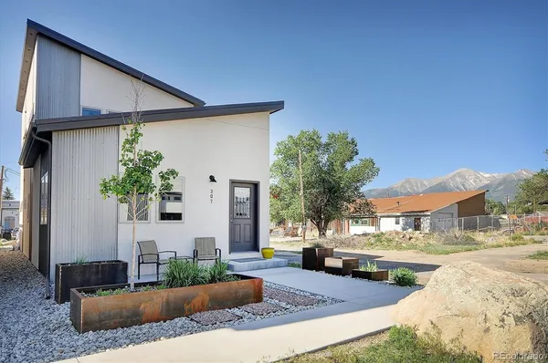 a view of a house with a patio