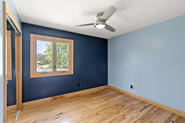 a view of a livingroom with a window