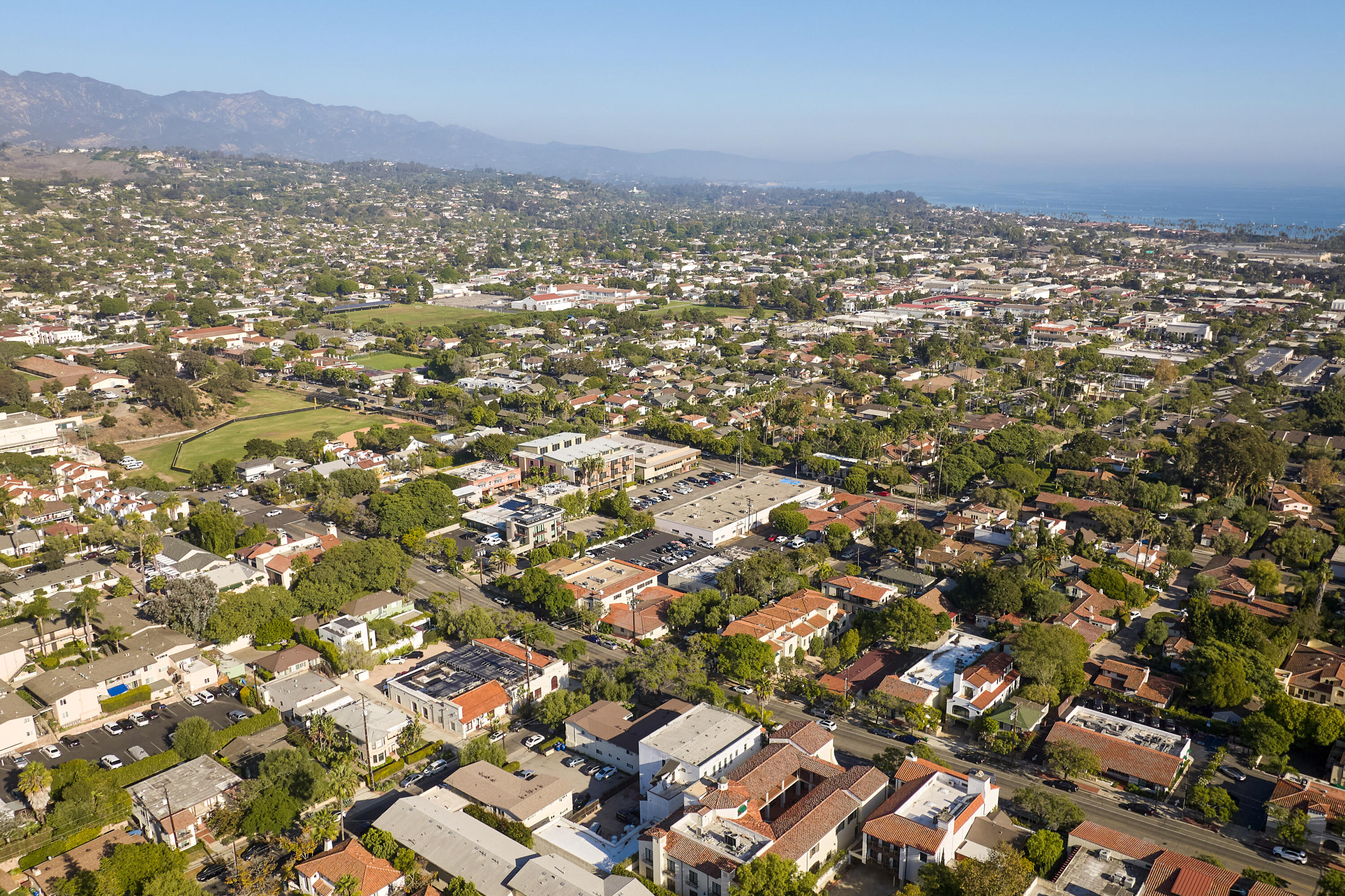 1011 Laguna Street Santa Barbara, CA 93101 - Photo 13 of 14 an aerial view of residential houses with city view