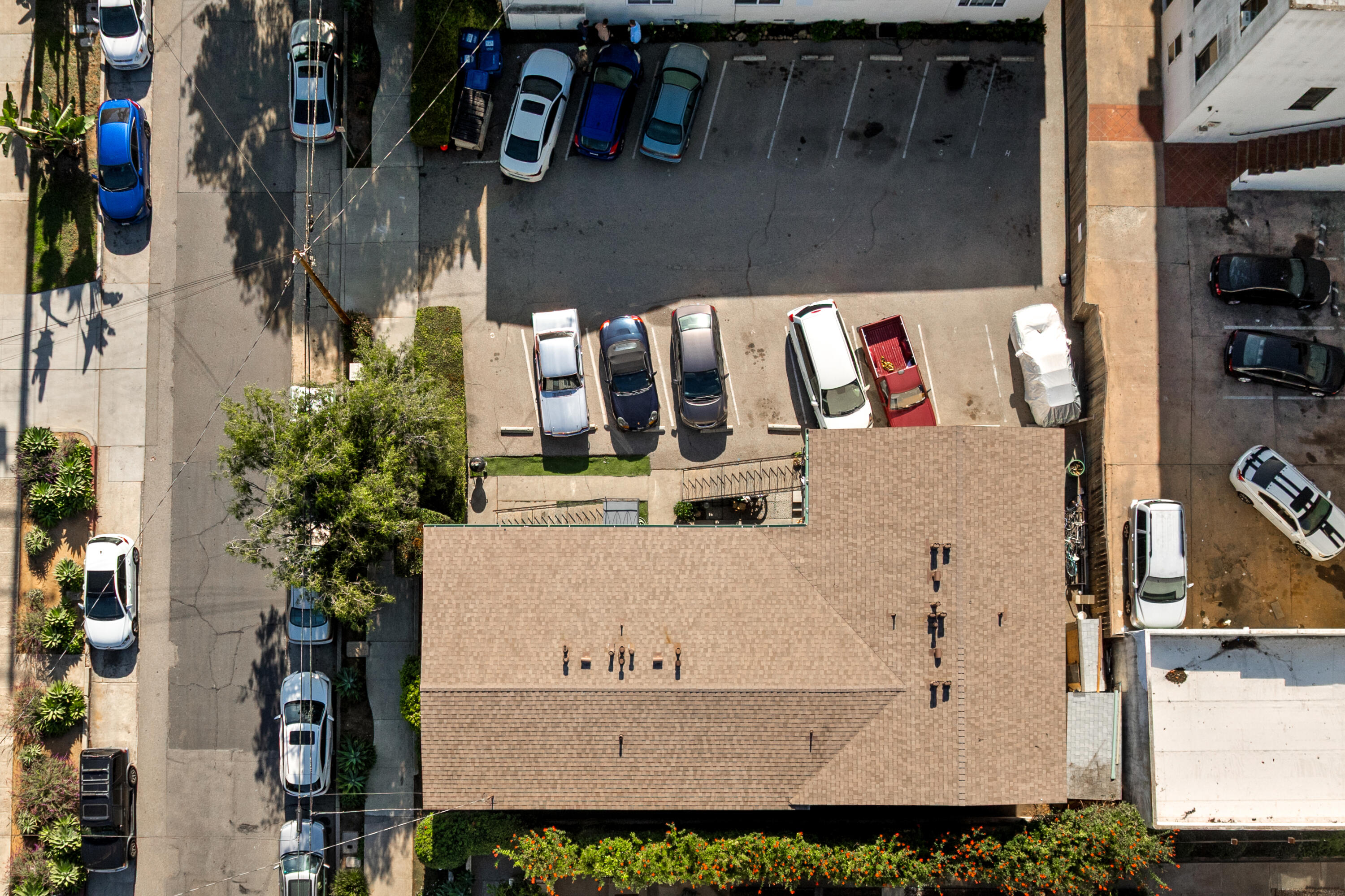 1011 Laguna Street Santa Barbara, CA 93101 - Photo 14 of 14 an aerial view of multiple houses with outdoor space
