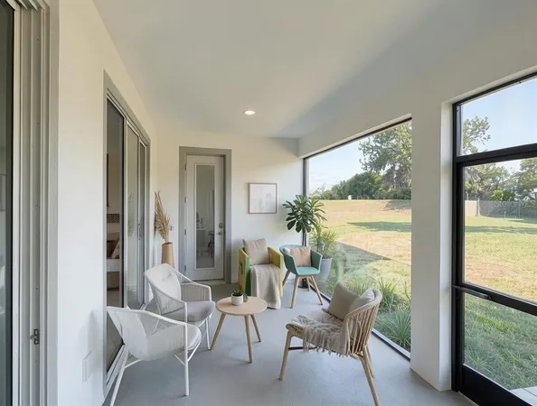 a house view with a outdoor space