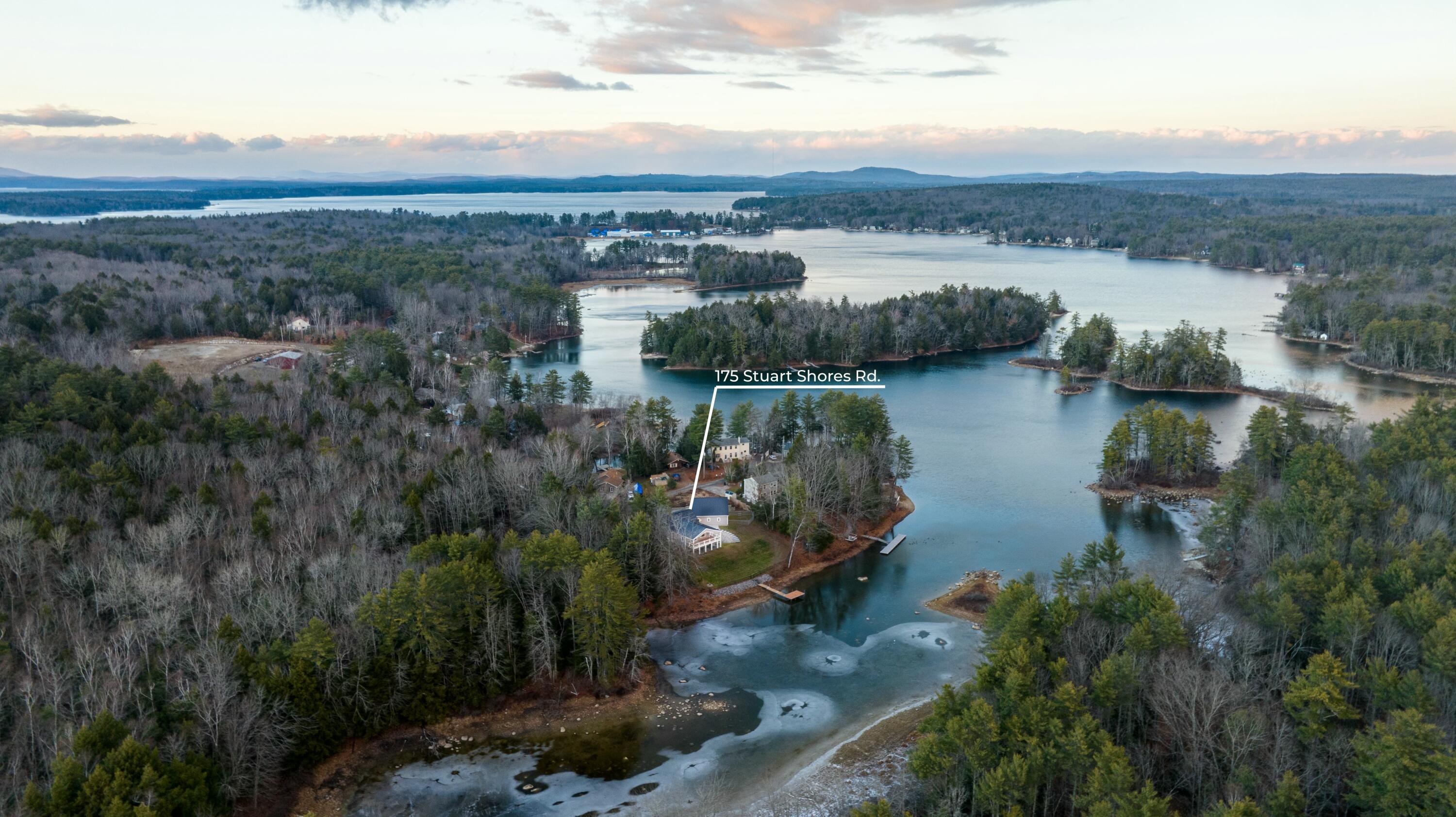 175 Stuart Shores Road Standish, ME 04084 - Photo 3 of 29 Aerial View