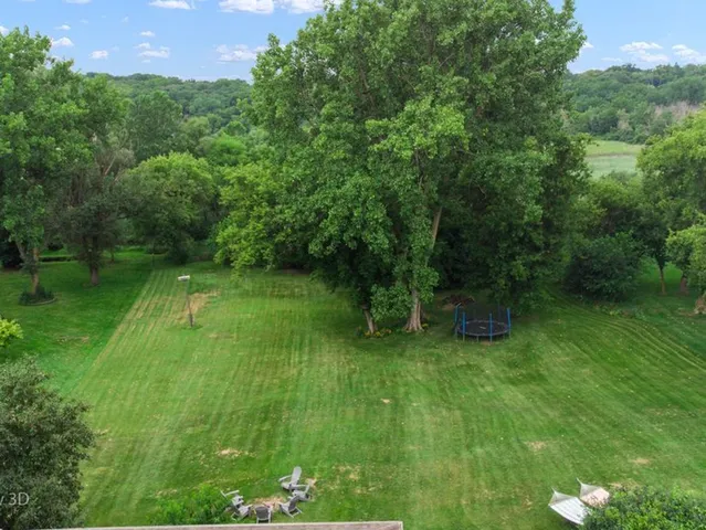 a view of an outdoor space and a yard
