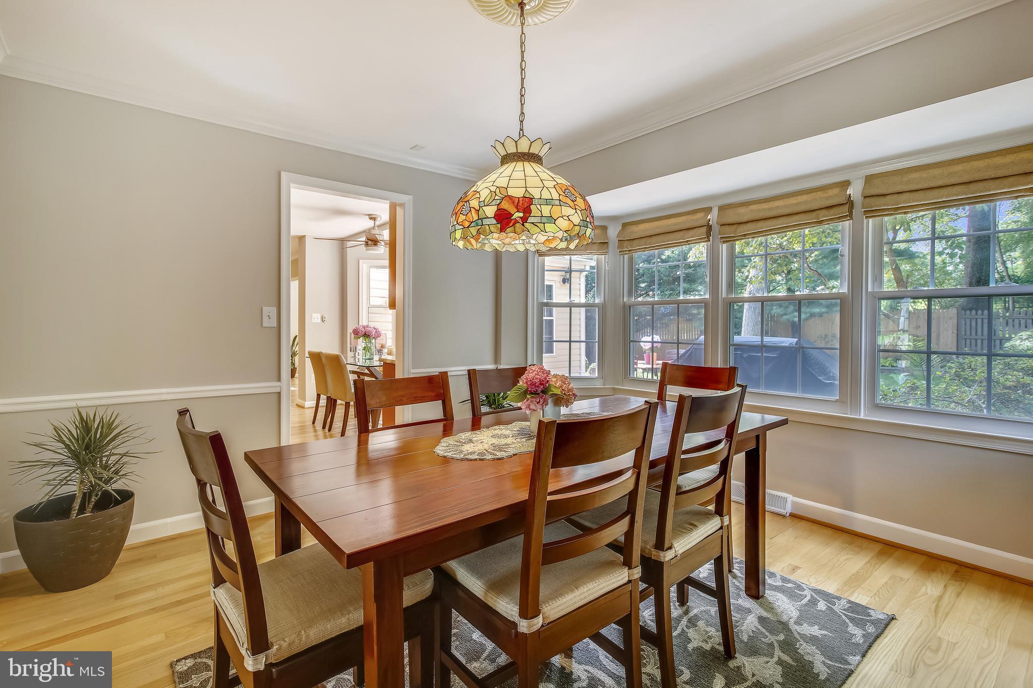 2314 Tanglevale Drive Vienna, VA 22181 - Photo 16 of 74 light filled Dining Room overlooking the backyard
