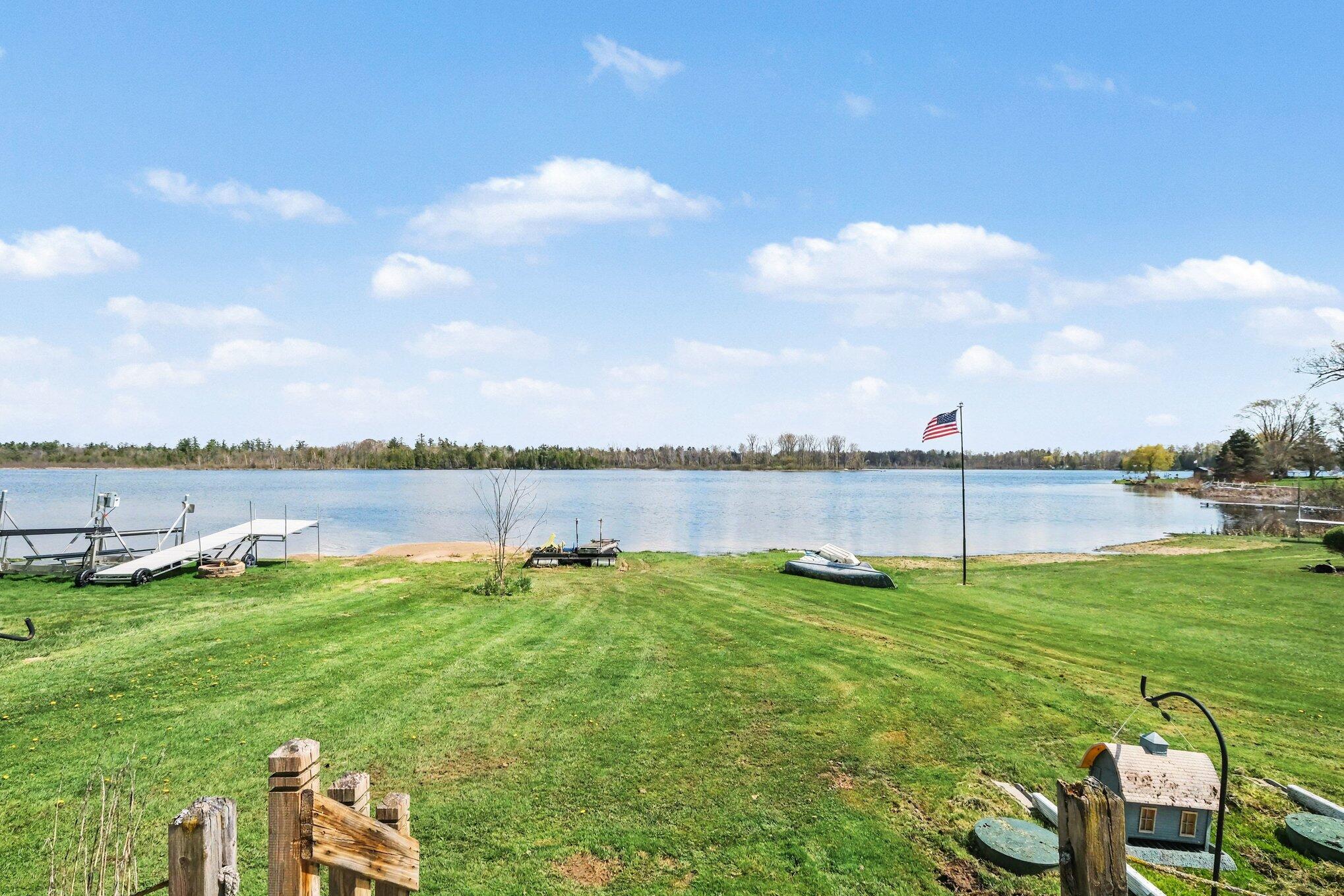 13351 Clausen Road Trufant, MI 49347 - Photo 13 of 17 Lake and Yard view clausen