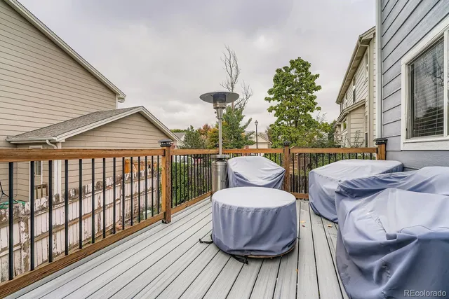 a view of balcony with deck