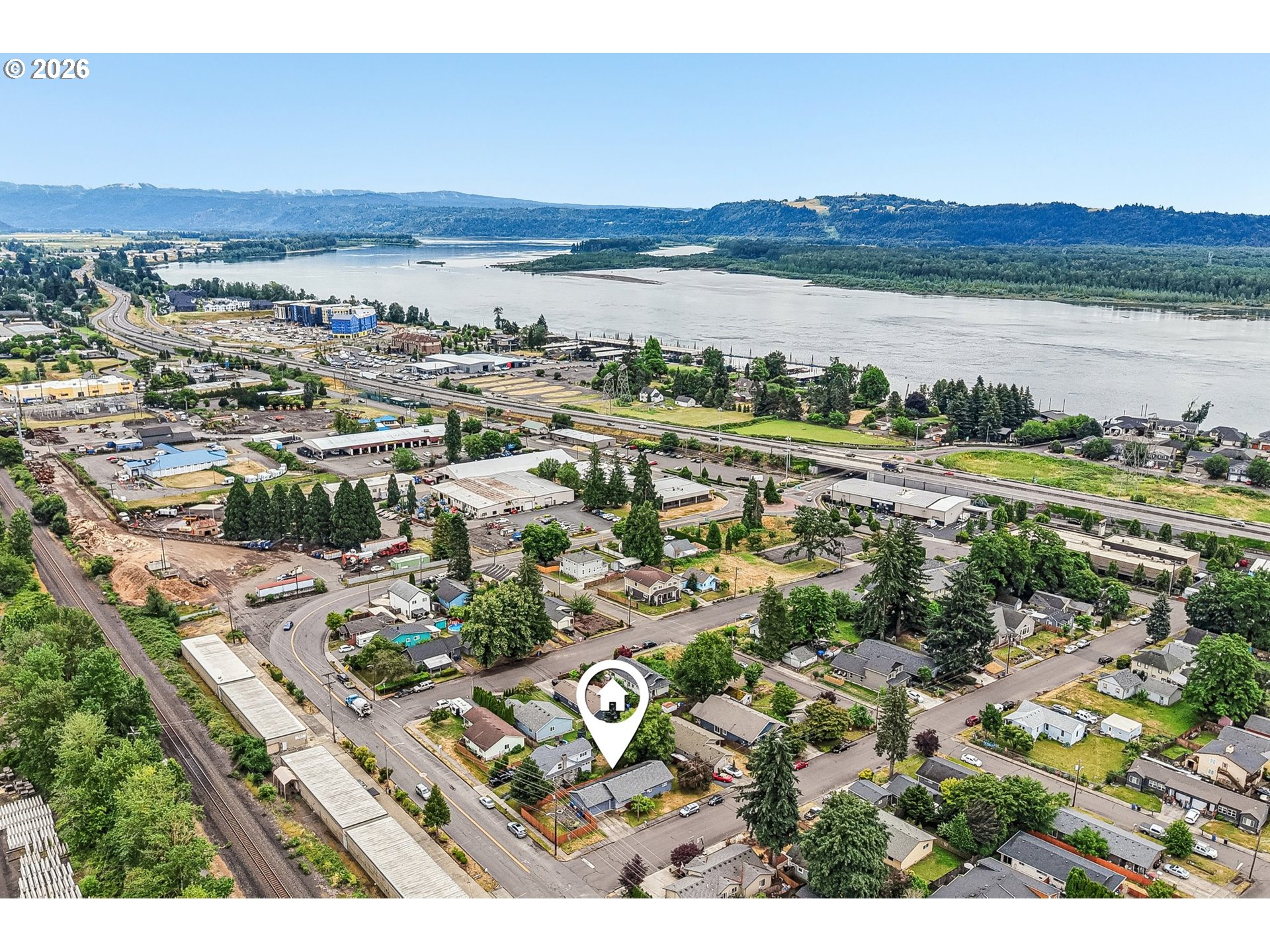 608 Southeast Sumner Street Camas, WA 98607 - Photo 36 of 39 a view of lake and city