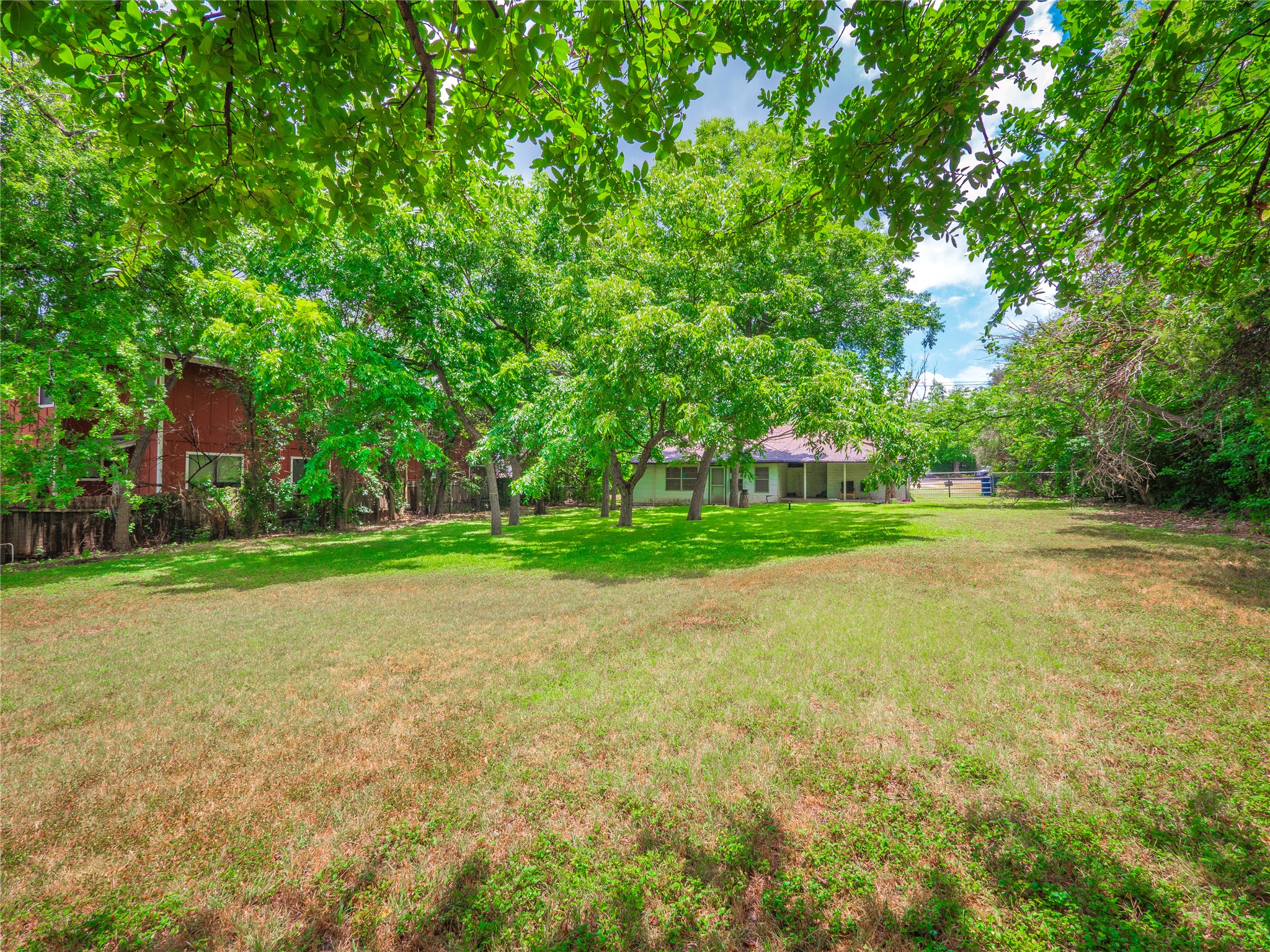 1806 Fortview Road Austin, TX 78704 - Photo 19 of 26 a view of a house with a big yard and large trees