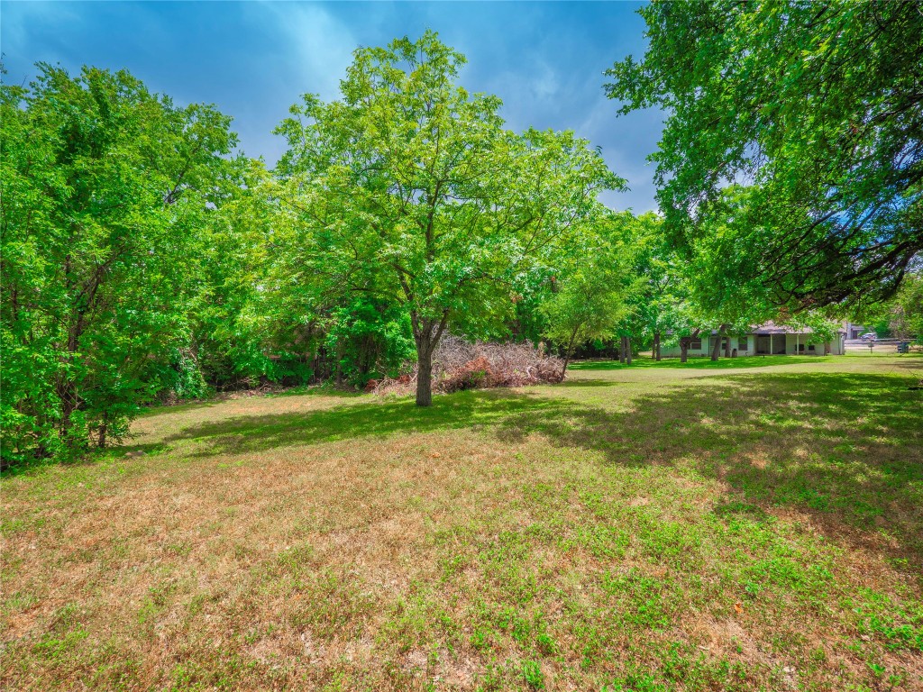 1806 Fortview Road Austin, TX 78704 - Photo 20 of 26 a backyard of a house with lots of green space and garden