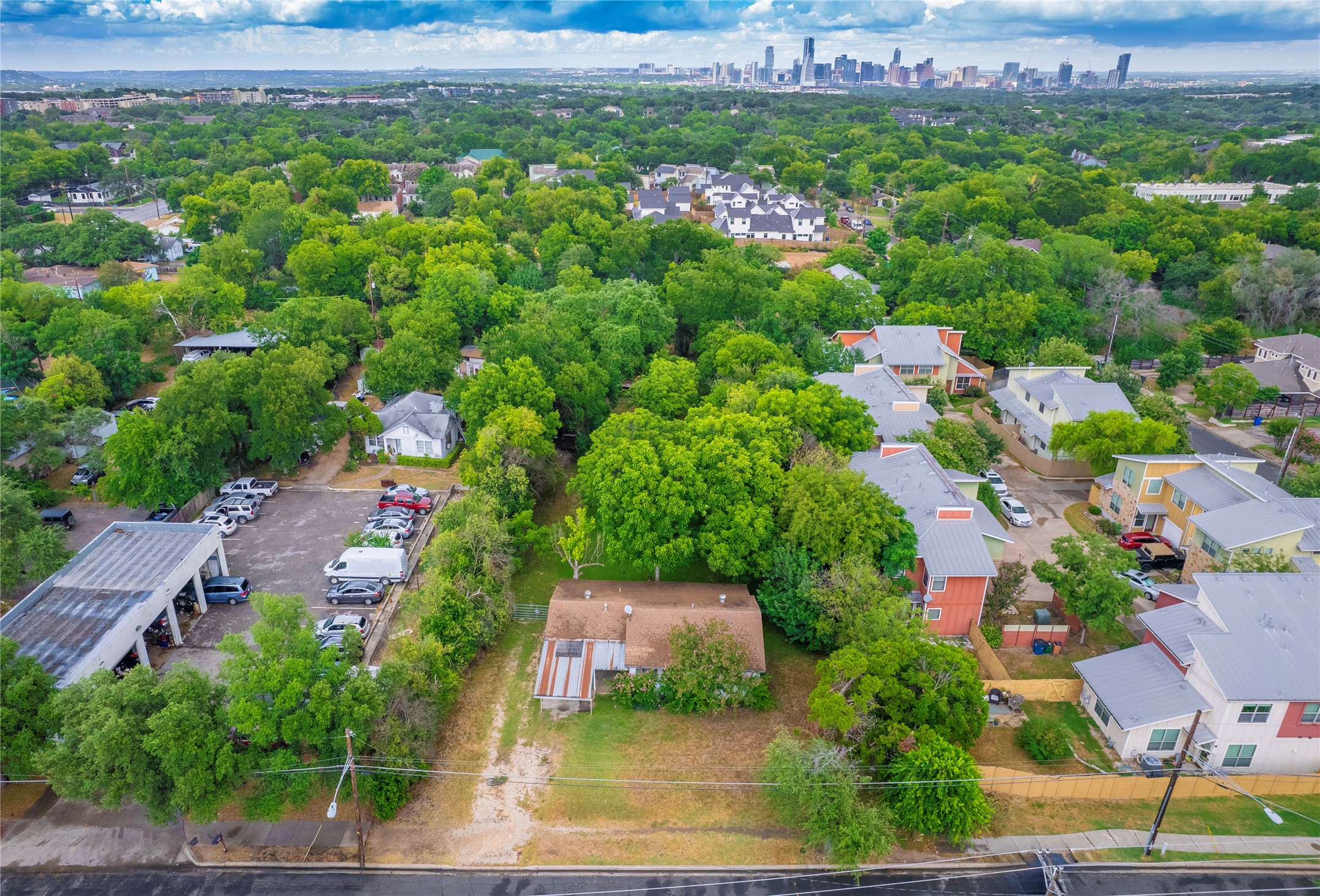 1806 Fortview Road Austin, TX 78704 - Photo 2 of 26 an aerial view of a house with a garden
