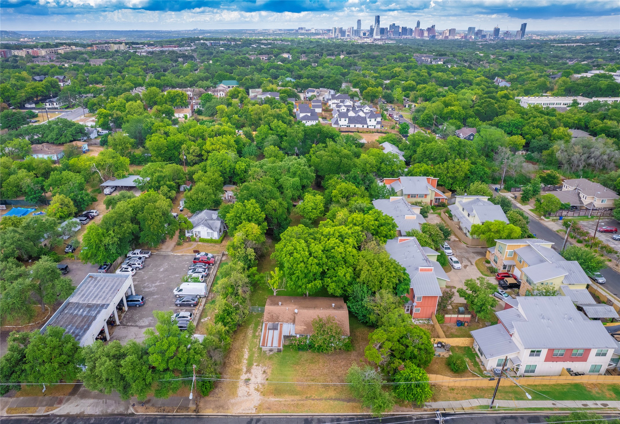 1806 Fortview Road Austin, TX 78704 - Photo 3 of 26 an aerial view of residential house with outdoor space and swimming pool