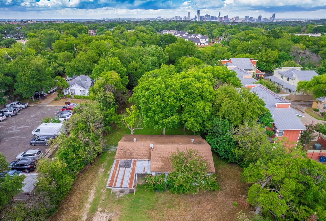 1806 Fortview Road Austin, TX 78704 - Photo 5 of 26 an aerial view of a house with a yard basket ball court and outdoor seating