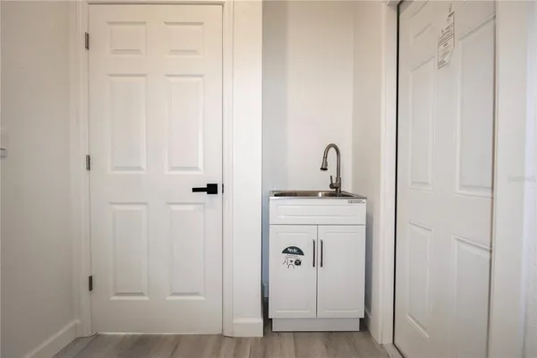 a bathroom with a sink