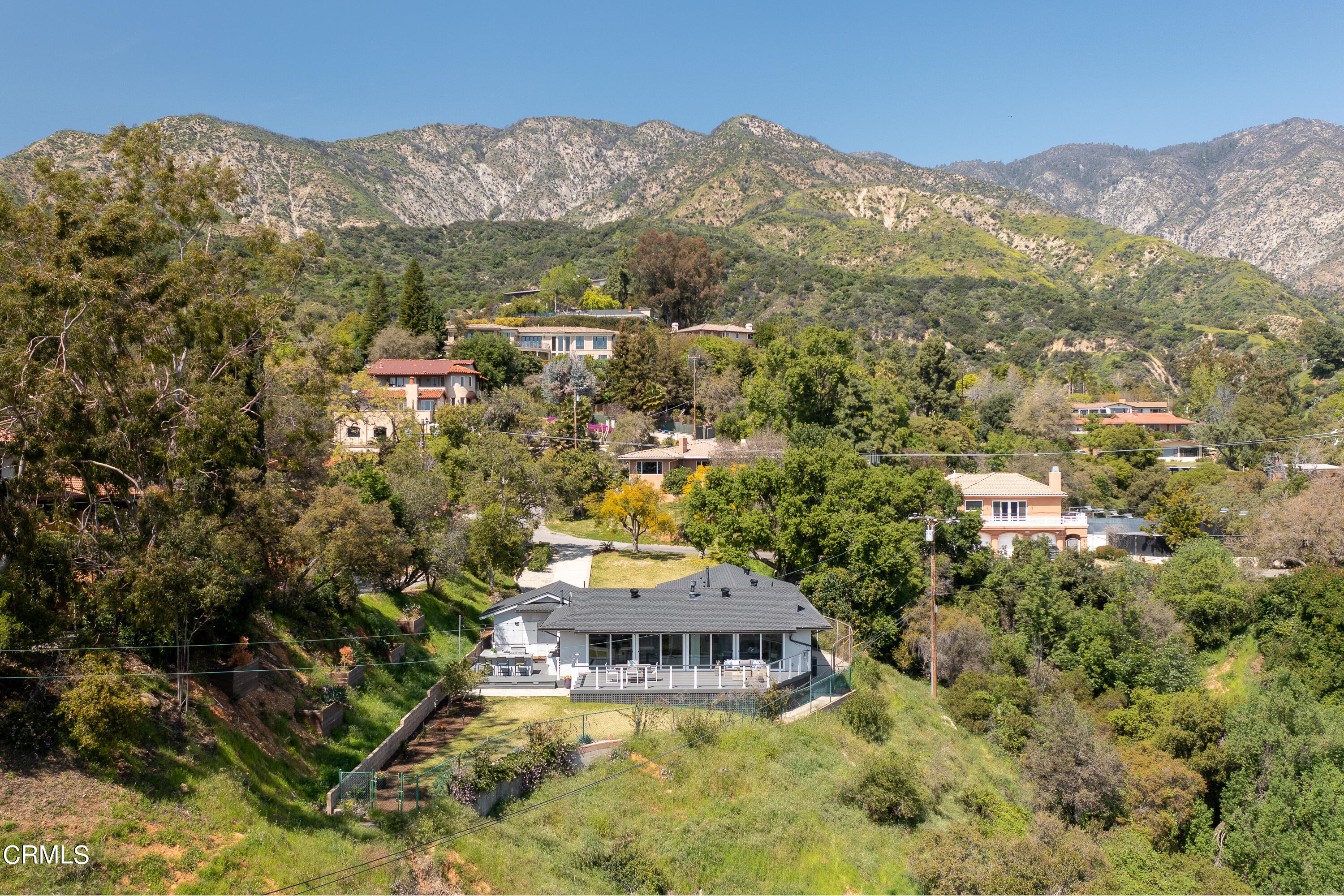 1020 Briarcliff Road Monrovia, CA 91016 - Photo 2 of 72 an aerial view of residential houses with outdoor space and trees