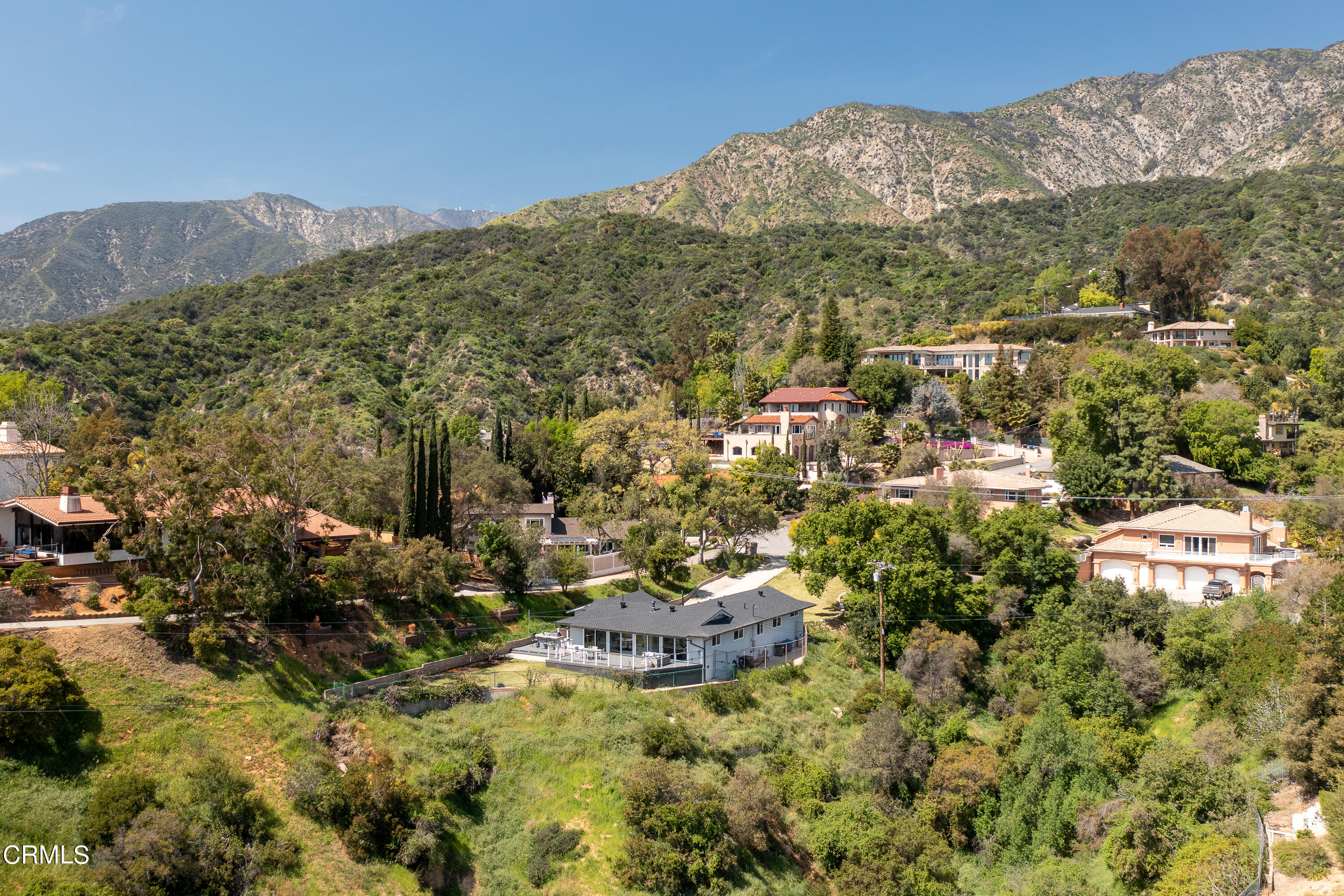 1020 Briarcliff Road Monrovia, CA 91016 - Photo 51 of 72 a view of a house with a mountain and a forest