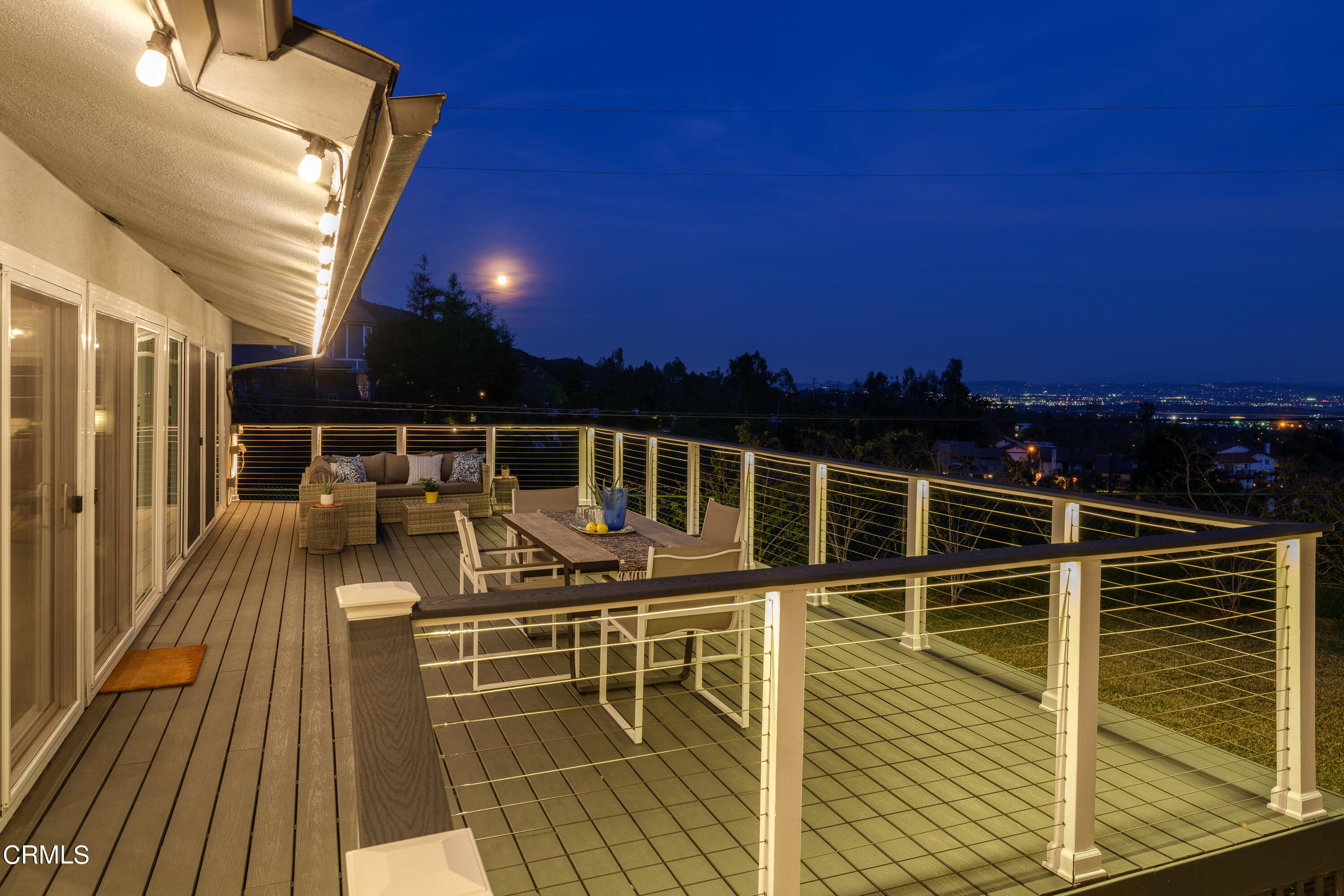 1020 Briarcliff Road Monrovia, CA 91016 - Photo 65 of 72 a view of a balcony with wooden floor and outdoor seating