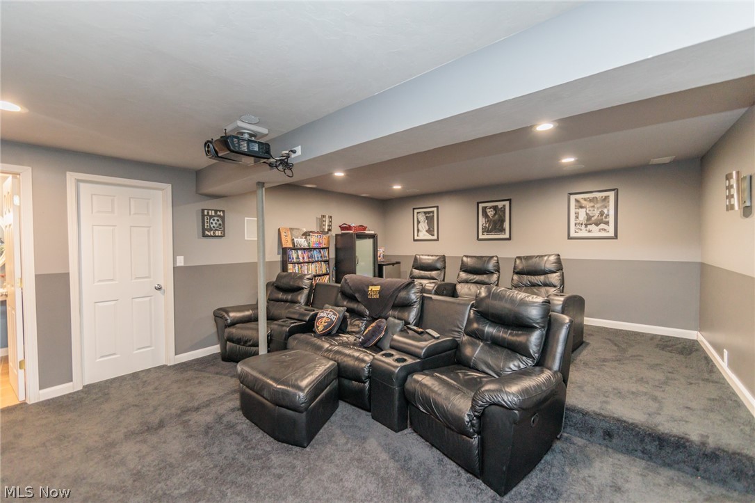 32883 Walnut Drive Avon, OH 44011 - Photo 28 of 34 View of carpeted home theater room
