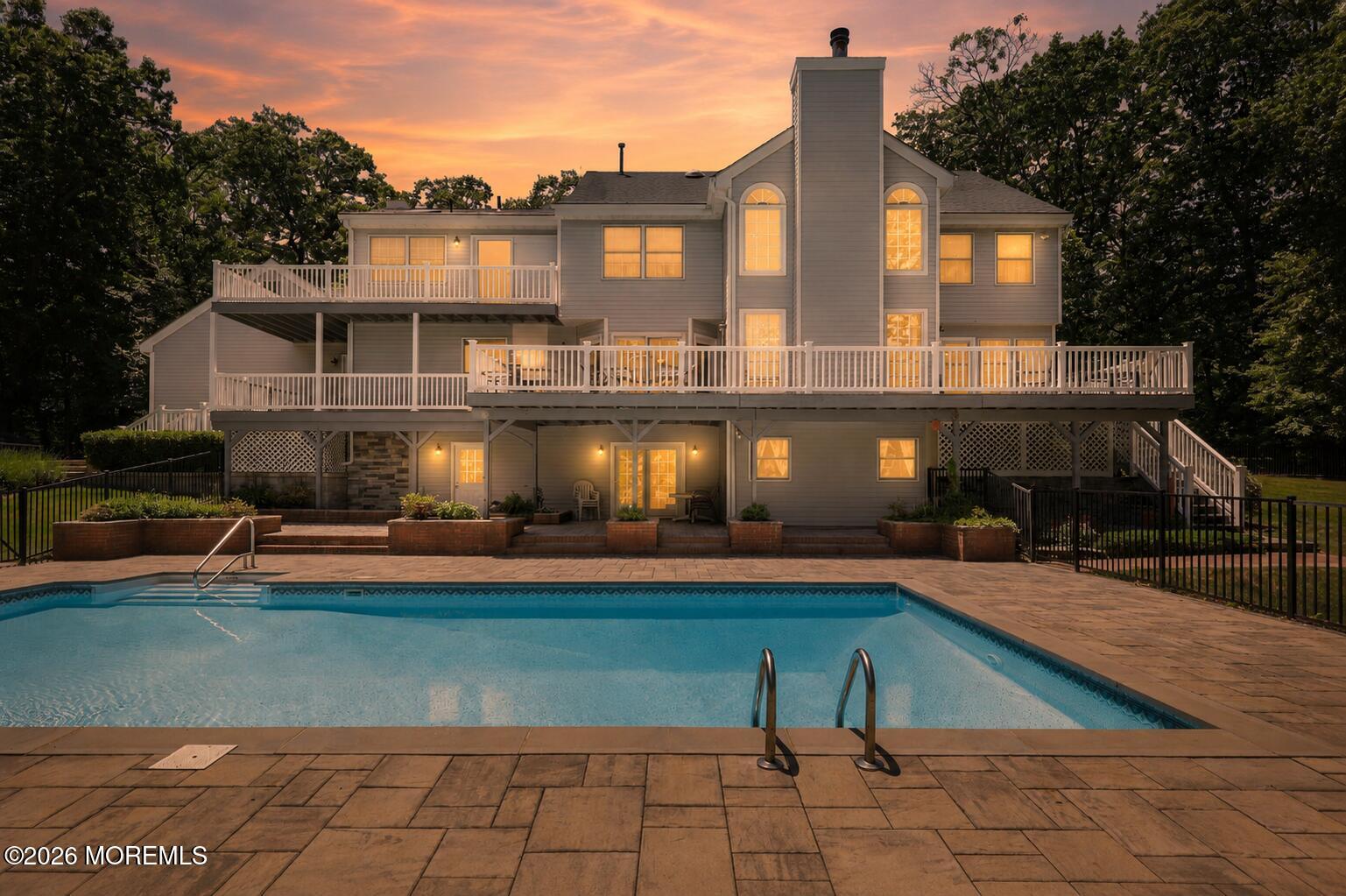 1908 Shadowbrook Drive Wall, NJ 07719 - Photo 62 of 64 1908 Shadowbrook twilight back