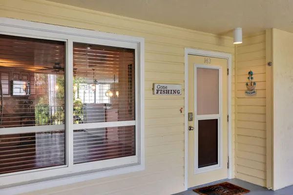 a view of front door