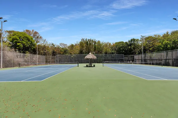 a view of a lake with a house