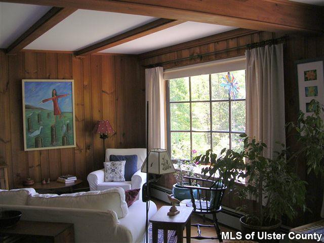 20 Sherman Road Woodstock, NY 12498 - Photo 3 of 17 a living room with furniture and a potted plant