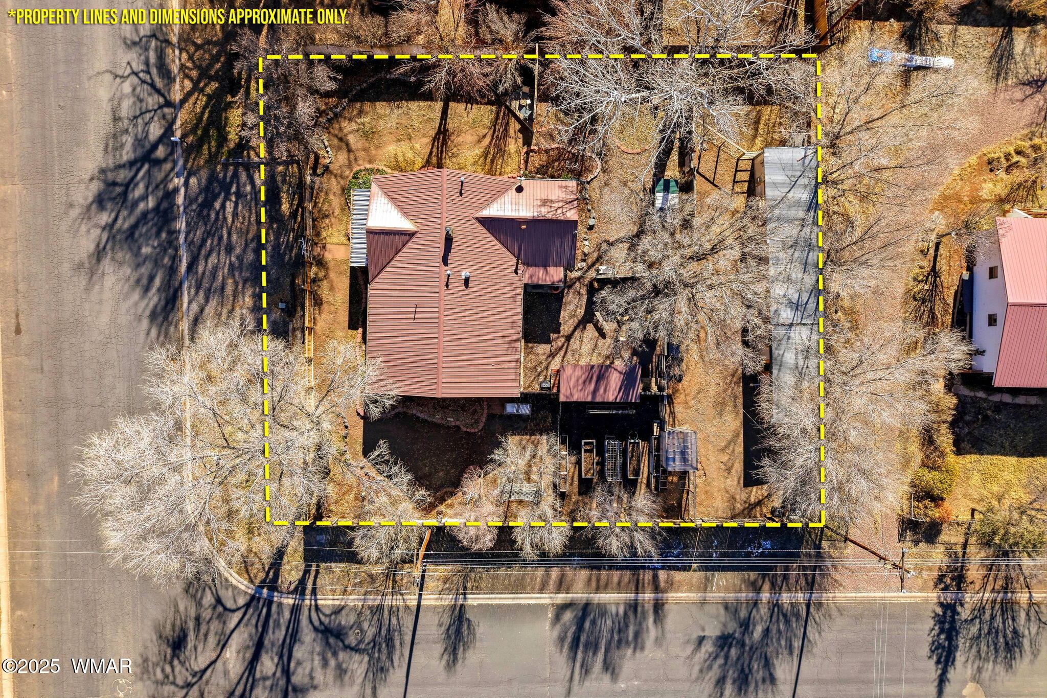 49 North Zuni Street Springerville, AZ 85938 - Photo 38 of 42 Aerial with lot outline