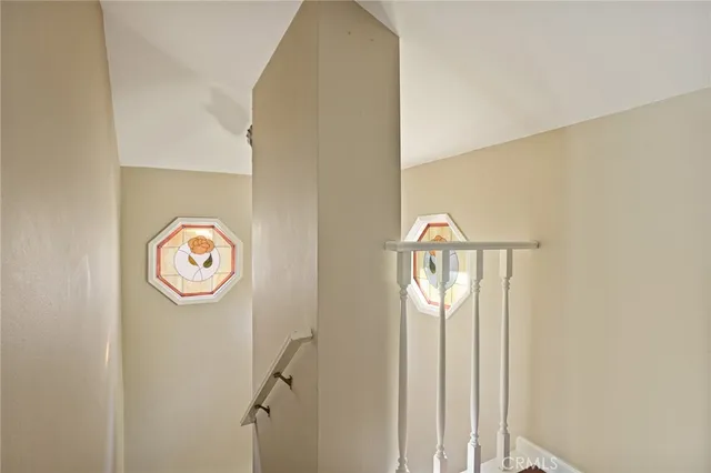 a view of a hallway with elevator