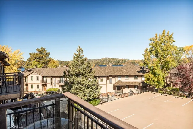 a view of a city from a balcony