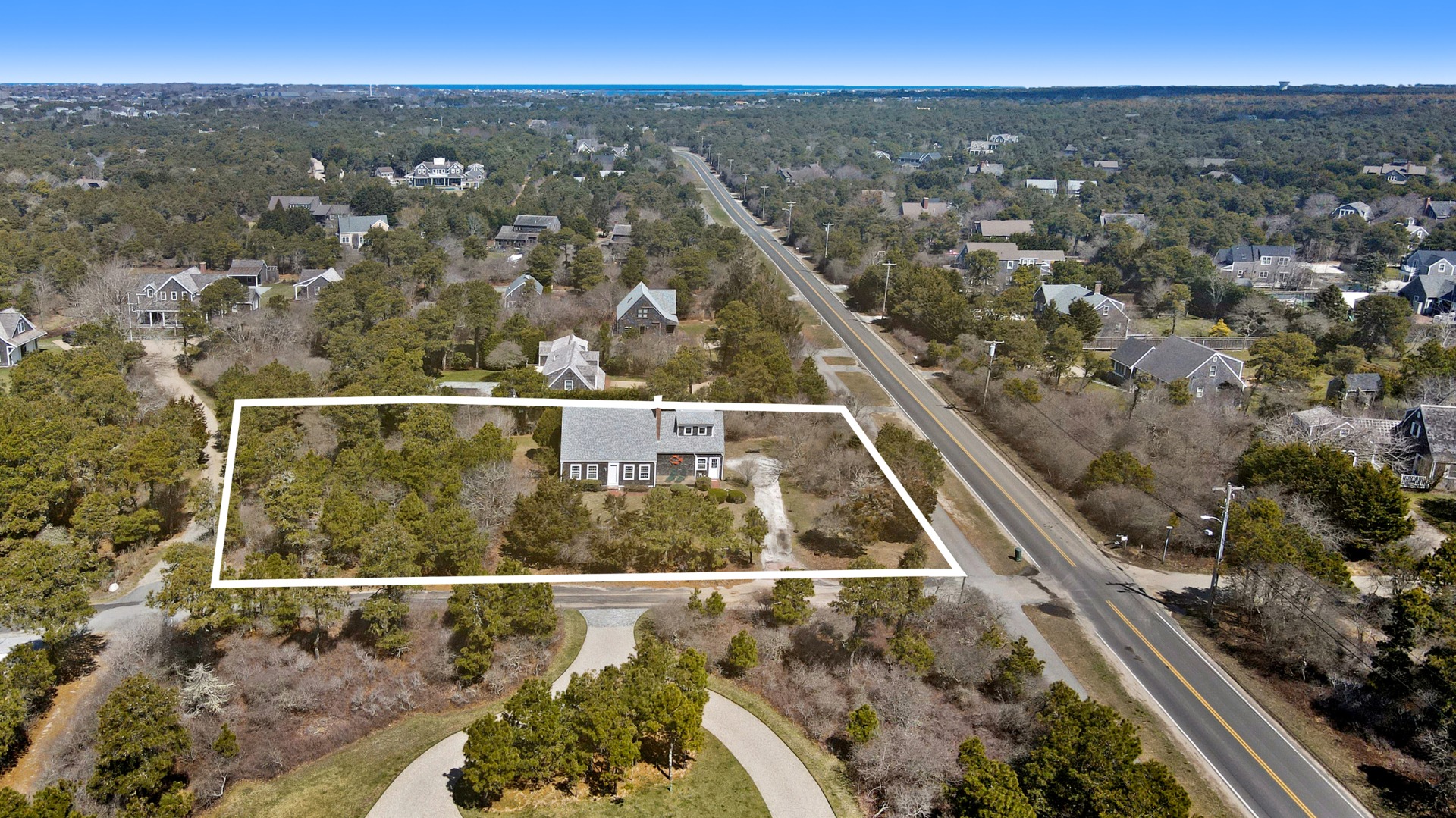 137 Surfside Road Nantucket, MA 02554 - Photo 24 of 24 an aerial view of a house