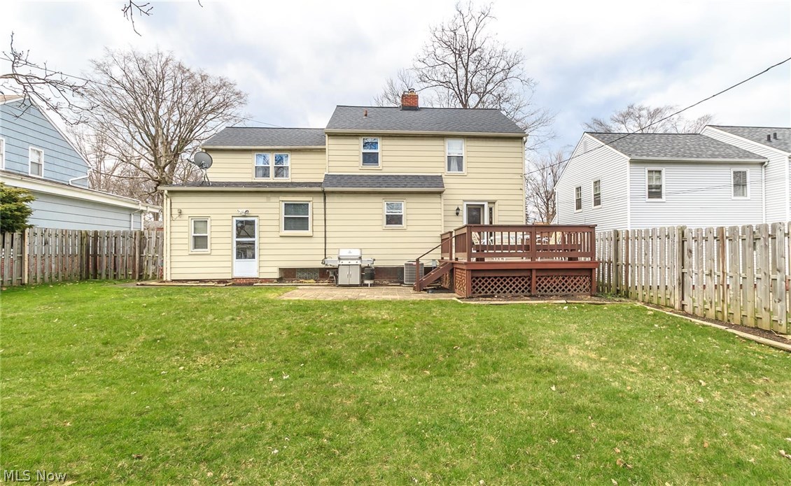 1143 Brainard Road Lyndhurst, OH 44124 - Photo 2 of 35 Nice size deck and patio with fenced yard makes entertaining easy.