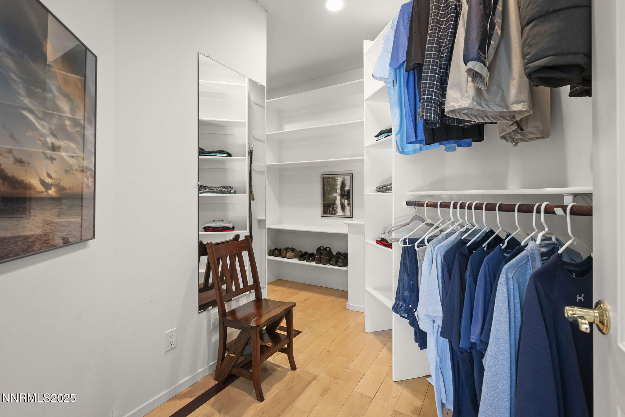 563 Tyner Way Incline Village, NV 89451 - Photo 21 of 42 a view of walk in closet with clothes and shoes