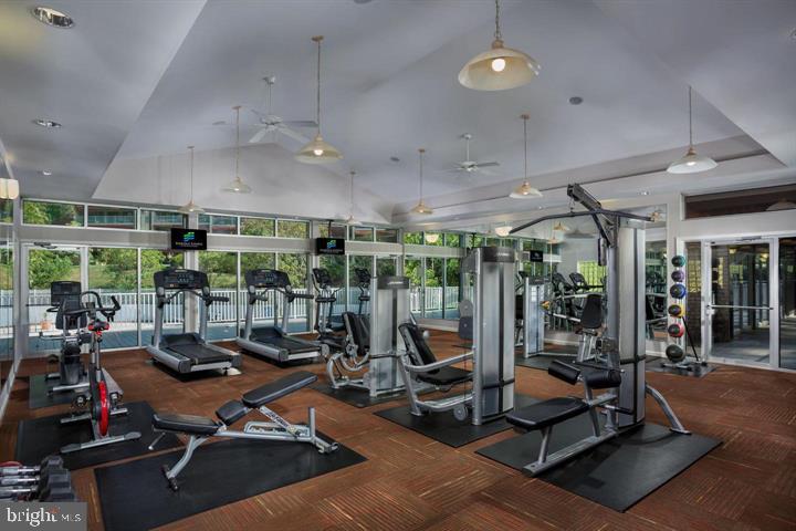 8 Over Ridge Court, Unit 4032 Baltimore, MD 21210 - Photo 10 of 20 a view of a room with gym equipment