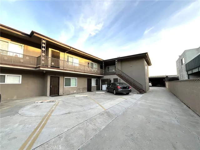 a view of a house with a patio